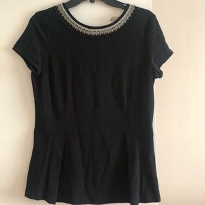 🌟NWOT🌟 Banana Republic Embroidered Collar Peplum